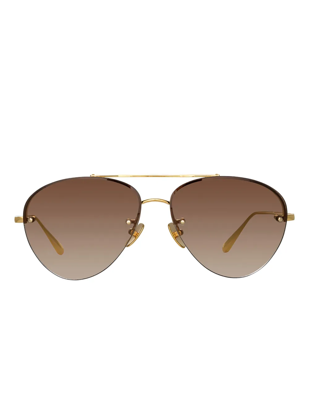 Linda Farrow oversized sunglasses - Roze