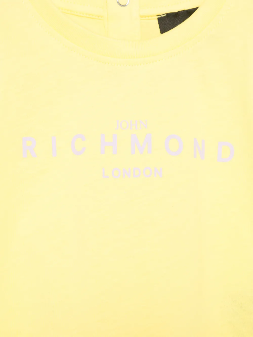 John Richmond Junior Jurk met logoprint Geel