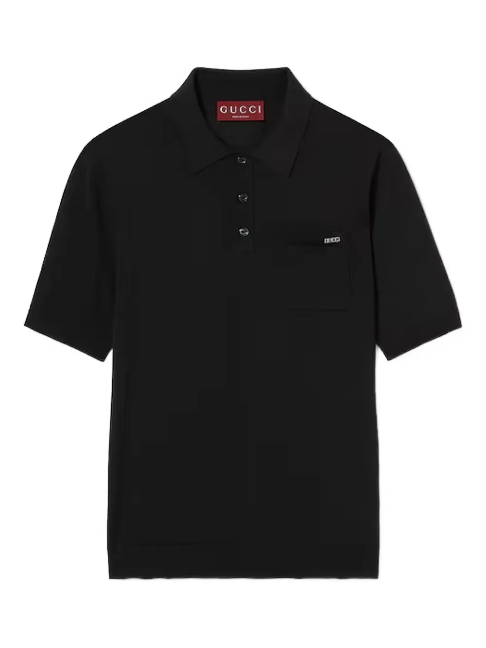 Gucci logo polo shirt Zwart