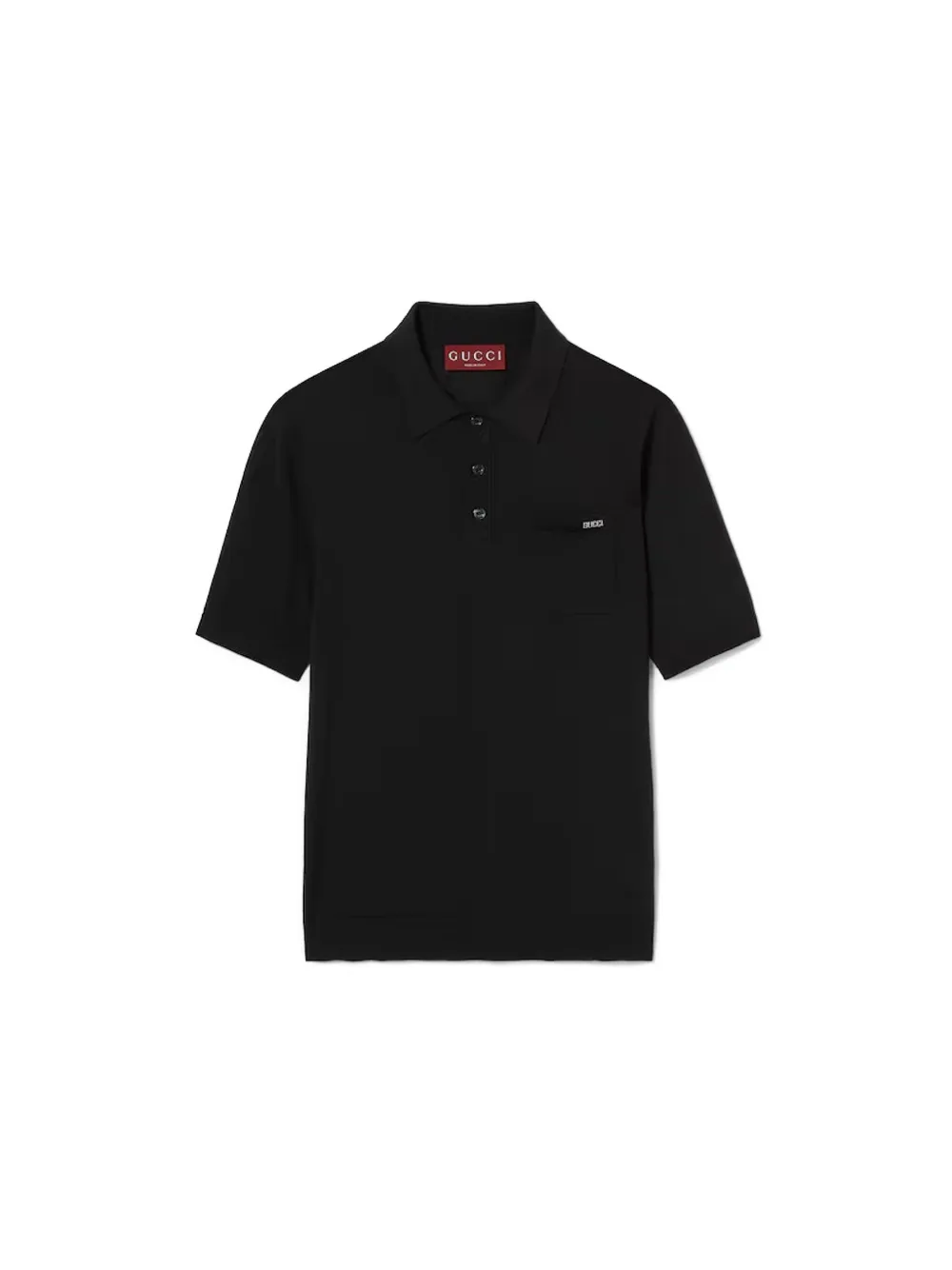 Gucci logo polo shirt Zwart