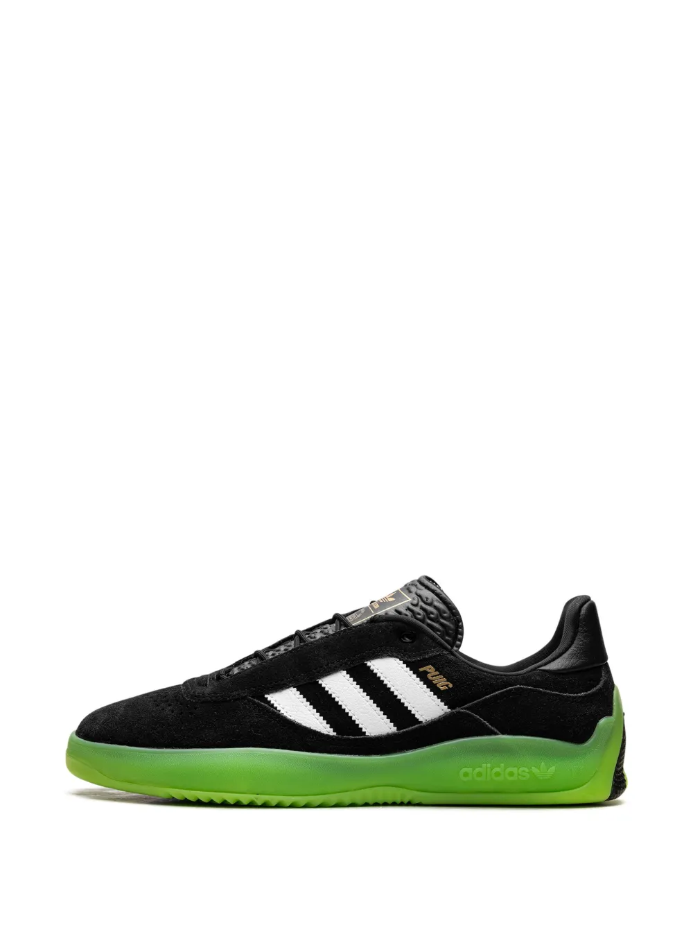 adidas Puig "Black White Semi Solar Green" sneakers