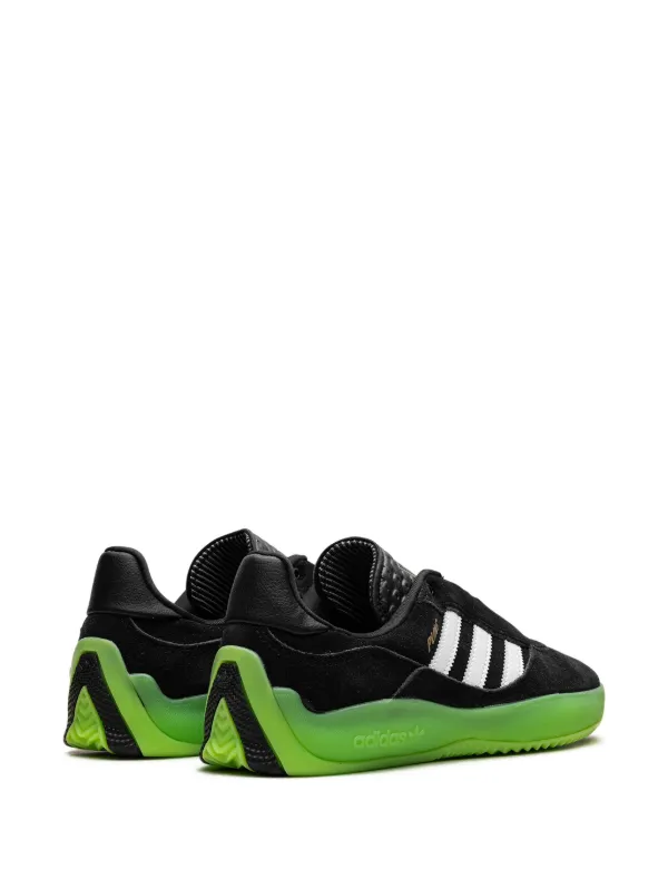 Adidas Puig “Black/White/Semi Solar Green” スニーカー | ブラック
