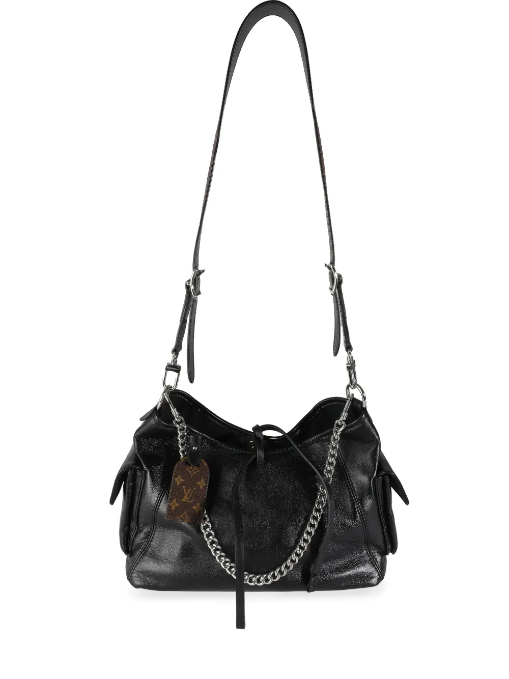 Louis Vuitton Pre-Owned 2021-2023 キャリーオール カーゴ ヴァイブ PM ショルダーバッグ - ブラック Louis Vuitton Pre-Owned 2021-2023 キャリーオール カーゴ ヴァイブ PM ショルダーバッグ - ブラック