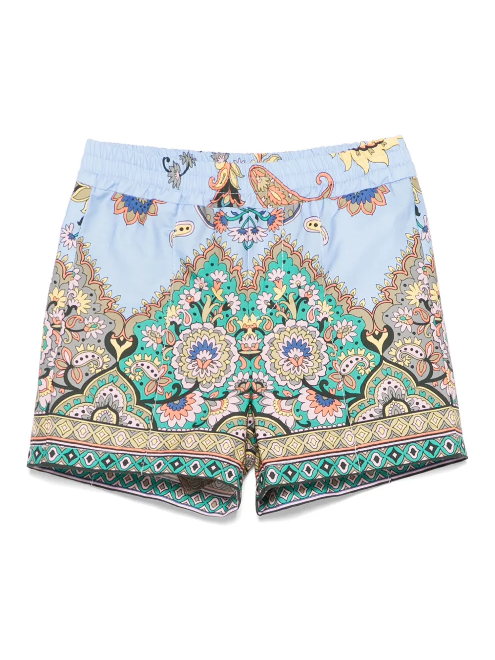 ETRO KIDS Shorts met bloe print Blauw