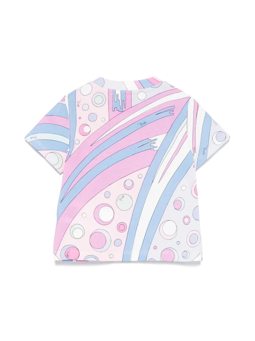 PUCCI Junior T-shirt met Vivara print - Blauw