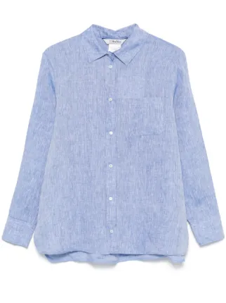 S,Max Mara リネンシャツ MAXMARA WEEKEND LINE MAX MARA ウィークエンド マックスマーラ