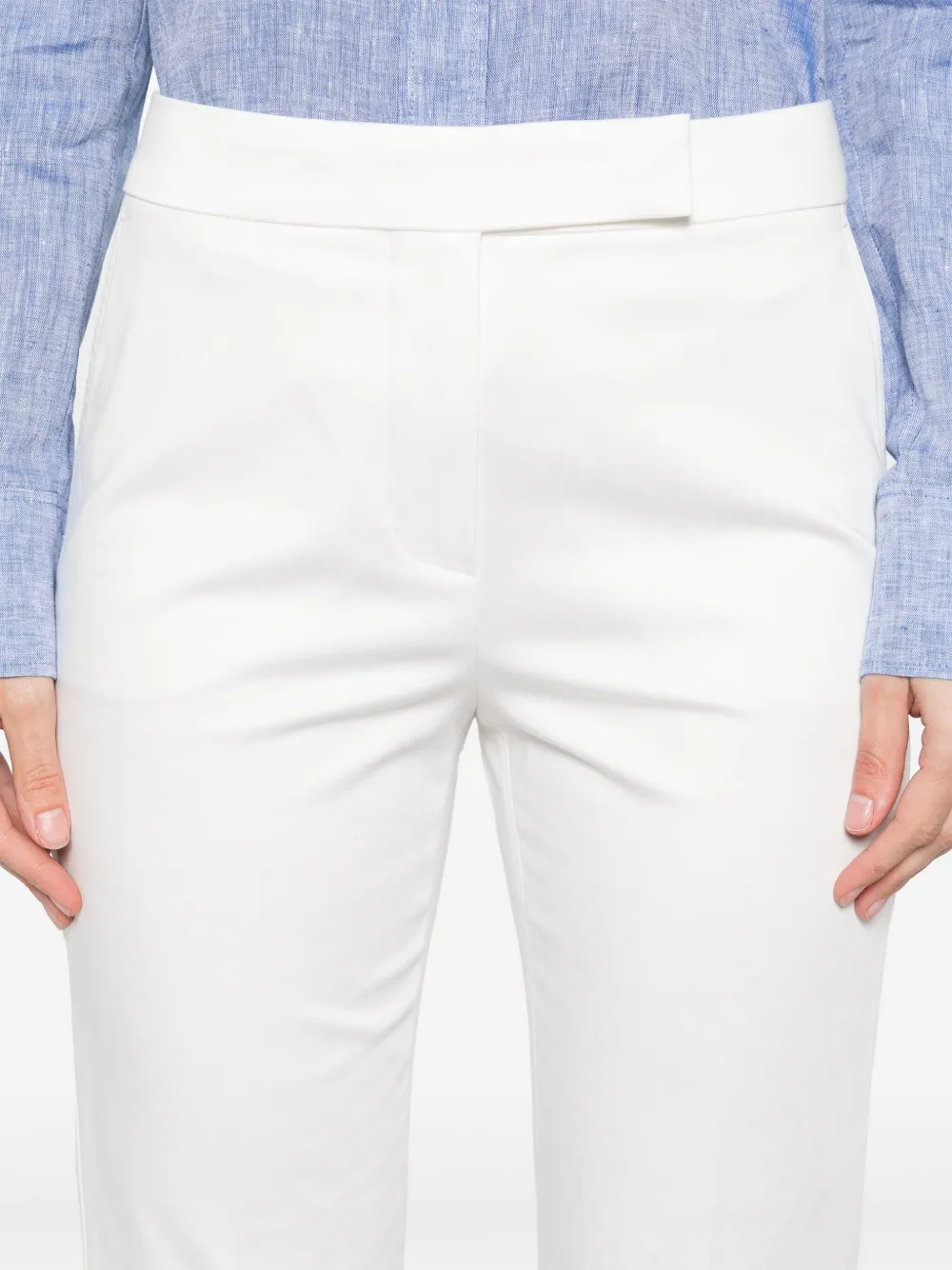 Max Mara Okra broek Wit