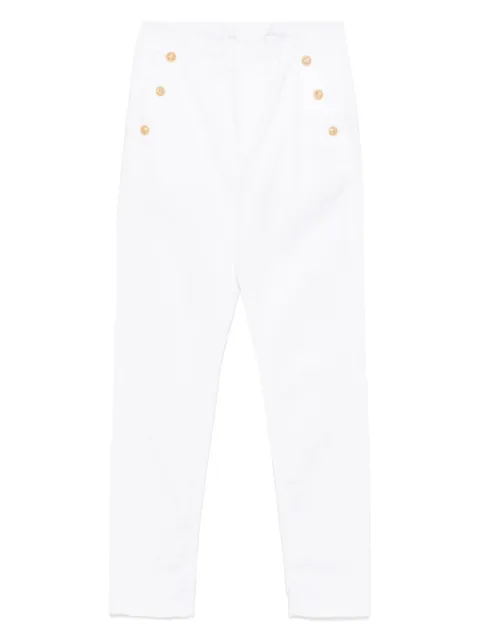 Balmain Kids logo-detail trousers
