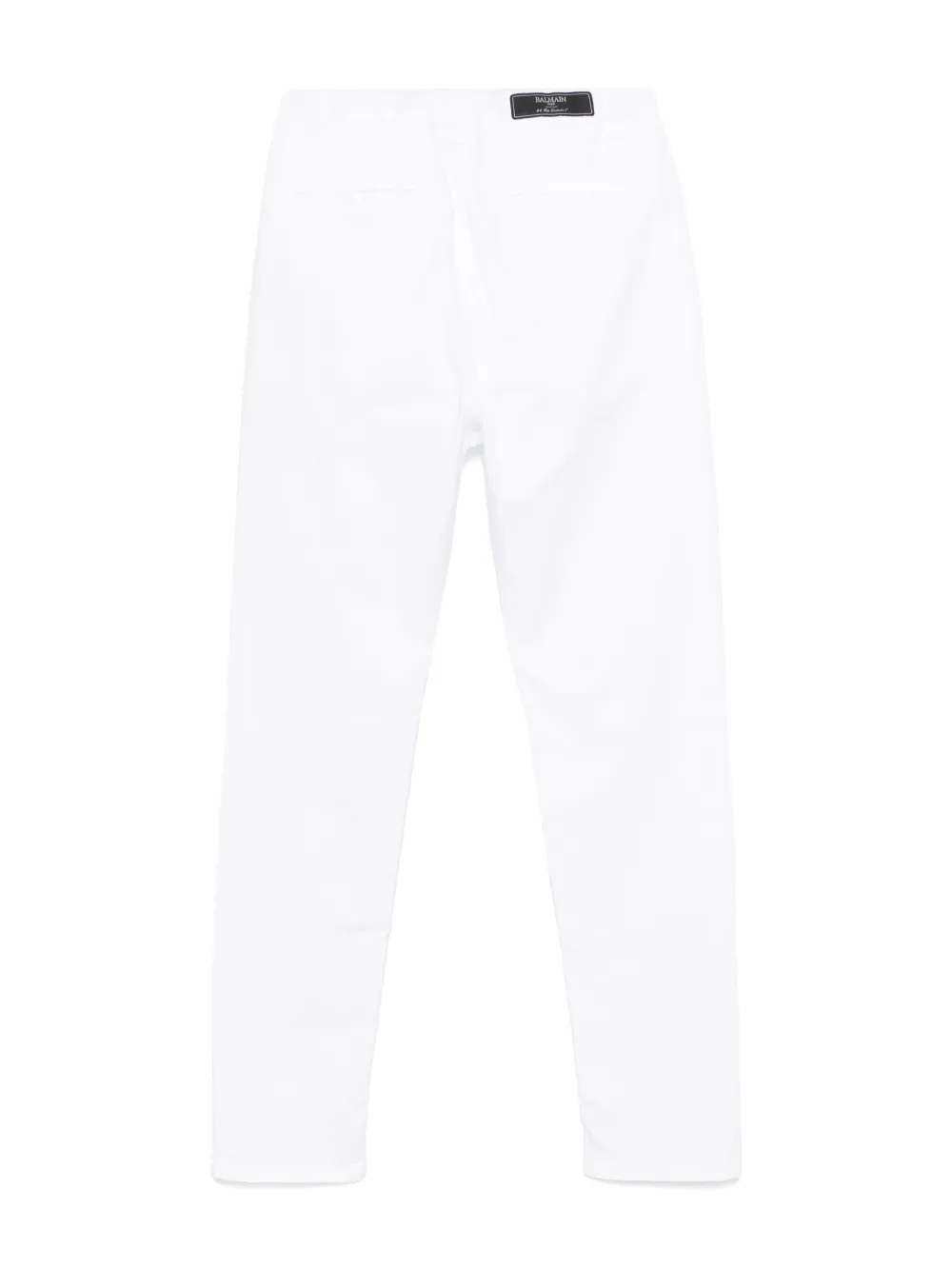 BALMAIN LOGO-DETAIL TROUSERS