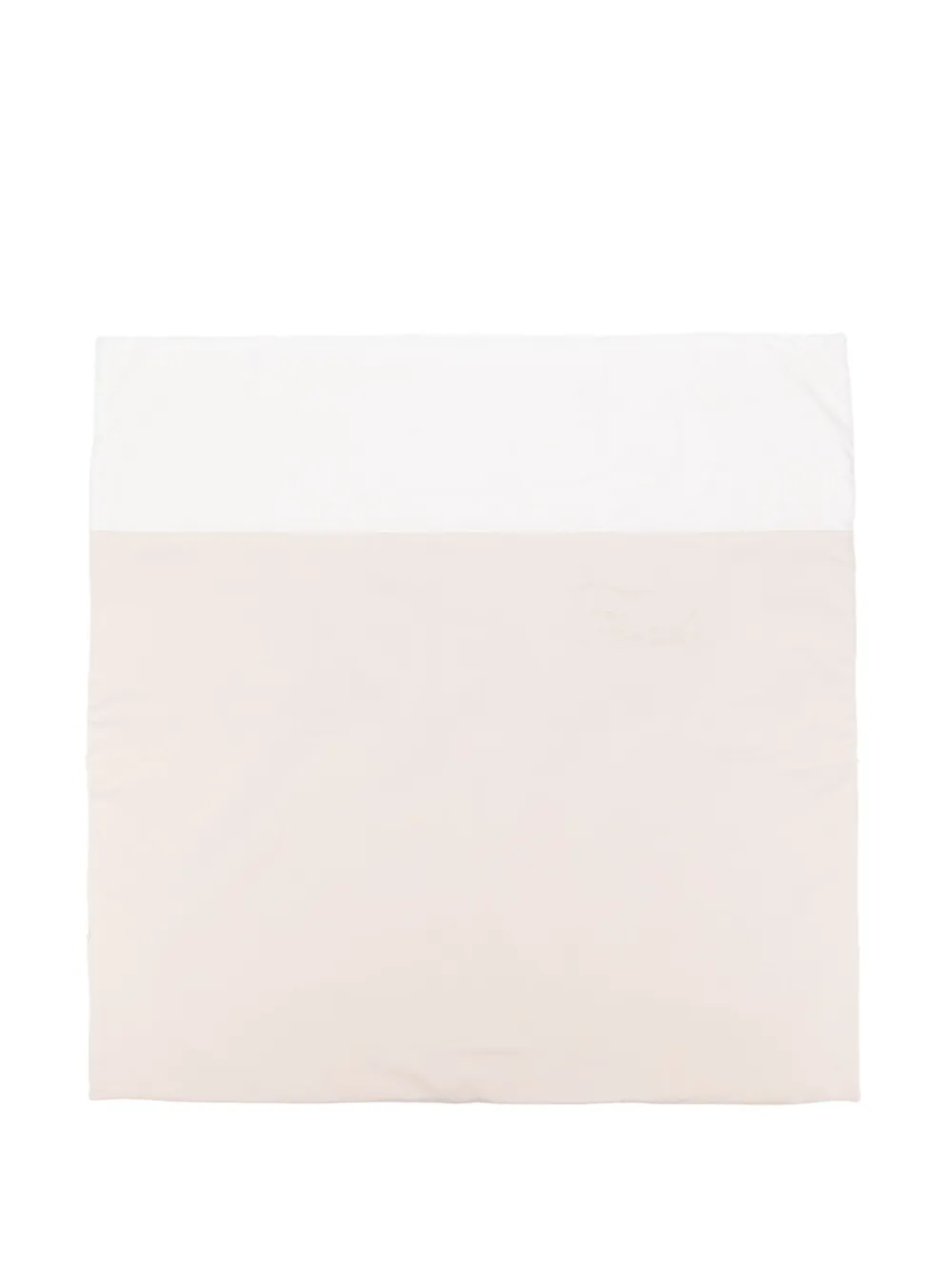 Fendi Kids Deken met geborduurd logo Beige