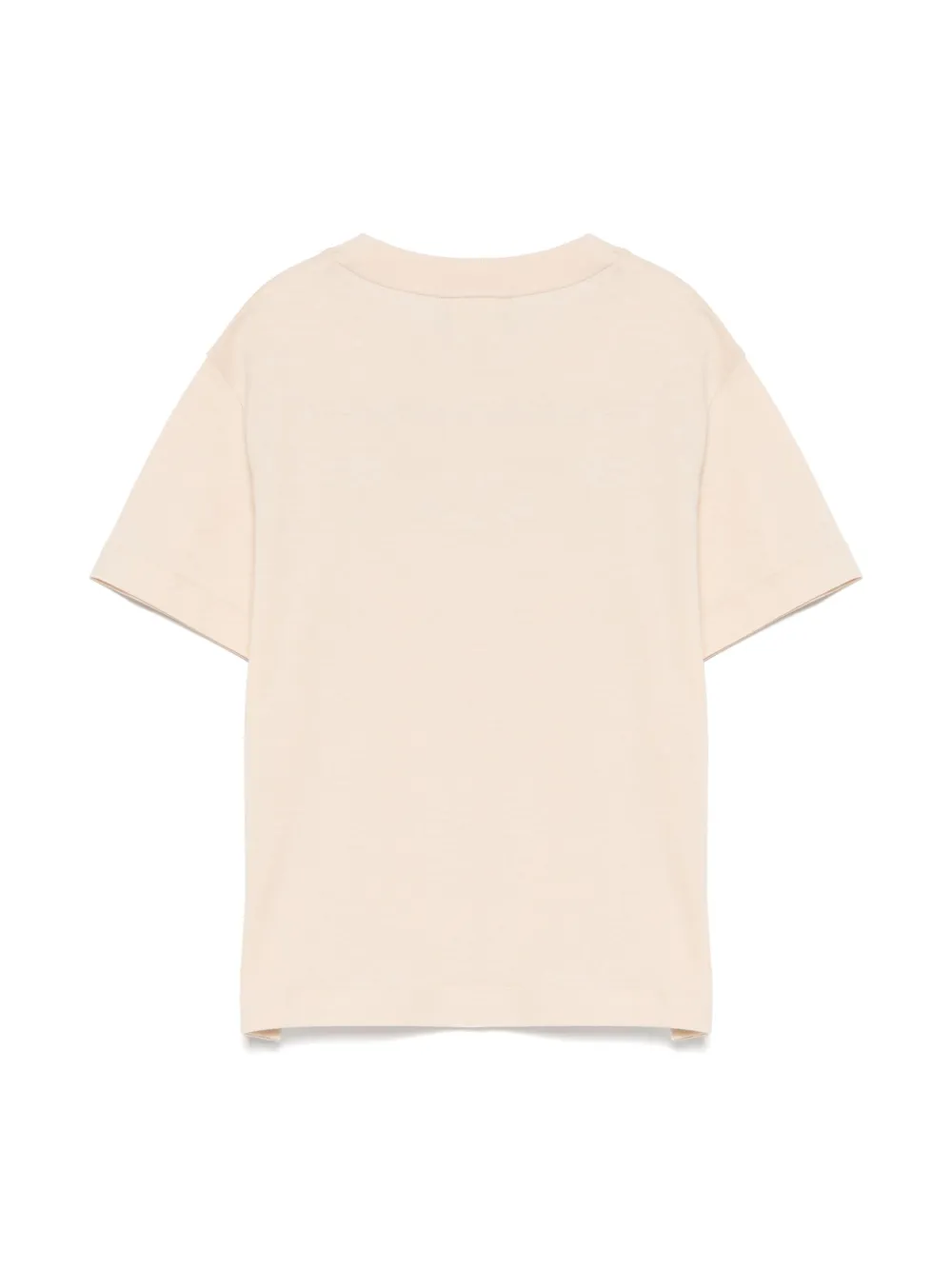 Fendi Kids T-shirt met logoprint Beige