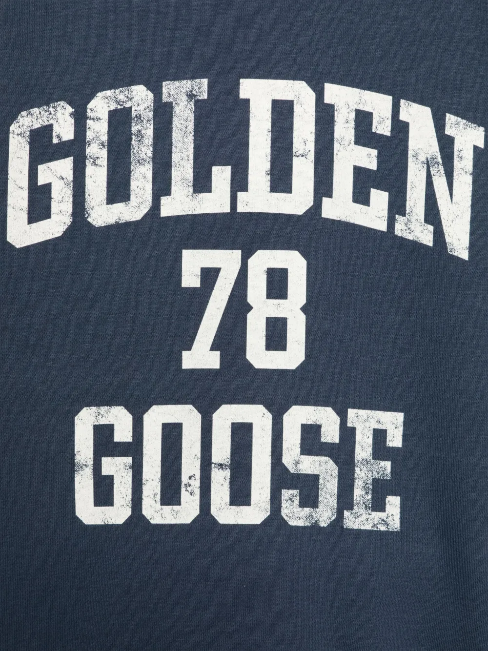 Golden Goose Kids Sweater met vintage-effect print Blauw