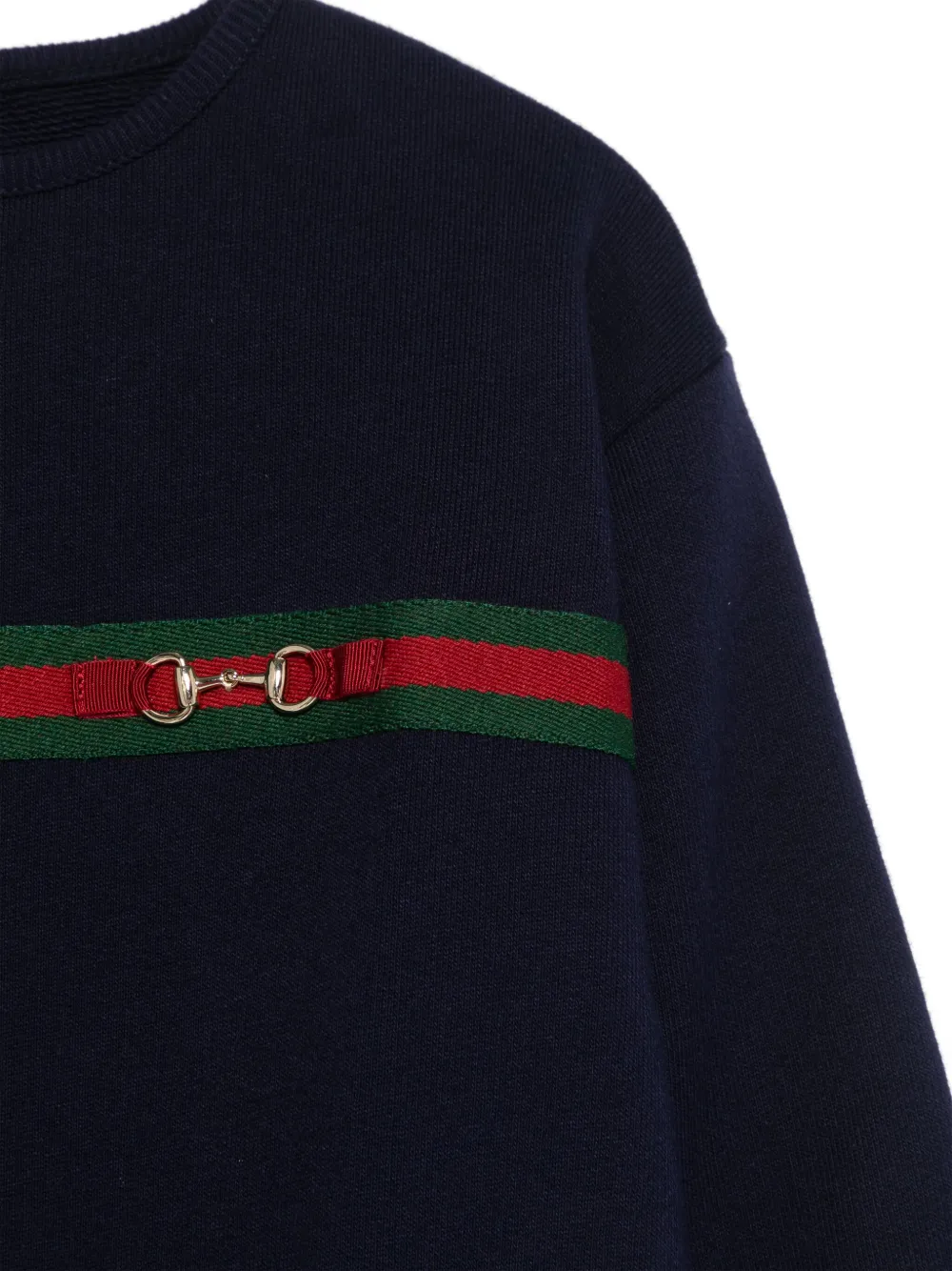 Gucci Kids Sweater met Web-detail Blauw