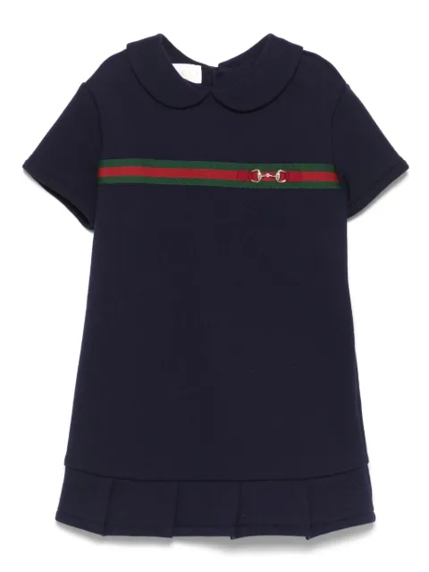Gucci Kids Web-detailed cotton dress