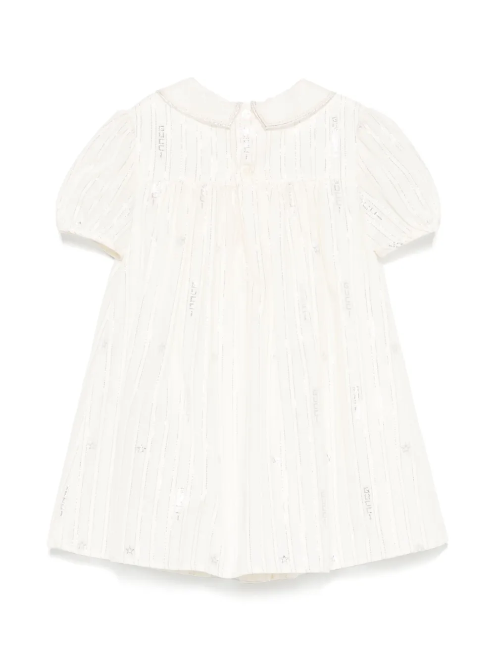 Gucci Kids Gestreepte jurk - Beige