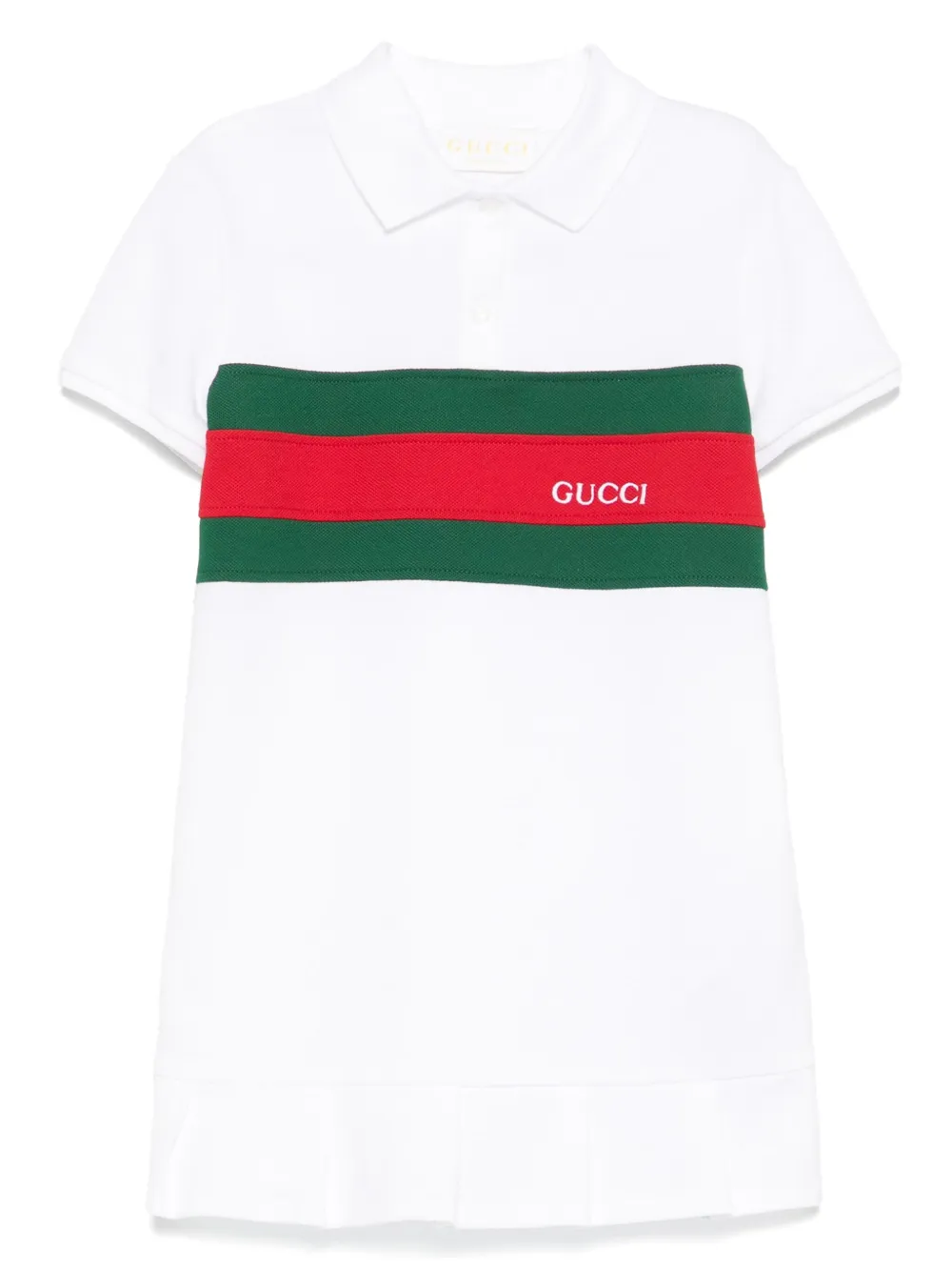 Gucci Kids Jurk met Web-detail Wit