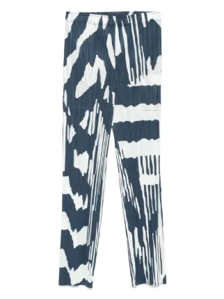 PLEATS PLEASEパンツ Pleats Please Issey Miyake Refraction パンツ | ブルー | FARFETCH JP