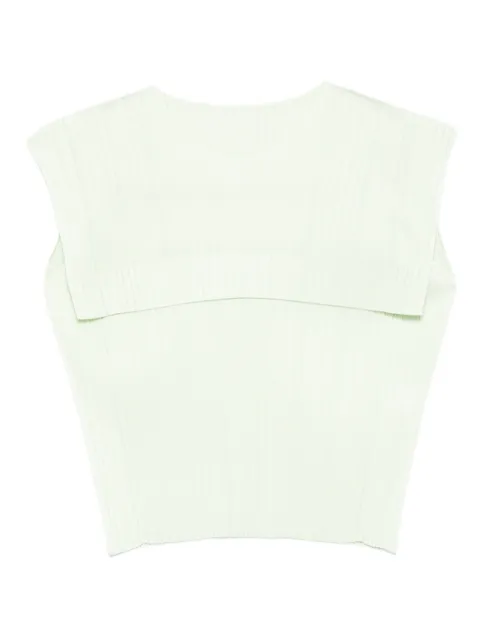 Pleats Please Issey Miyake pleated panelled blouse