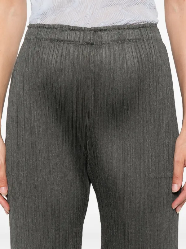 Pleats Please Issey Miyake elasticated-waist Pleated Shorts | Grey