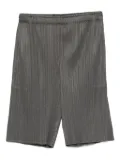 Pleats Please Issey Miyake elasticated-waist pleated shorts - Grey