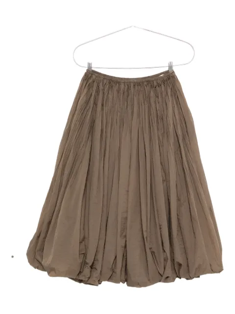 Alaïa balloon-hem gathered skirt