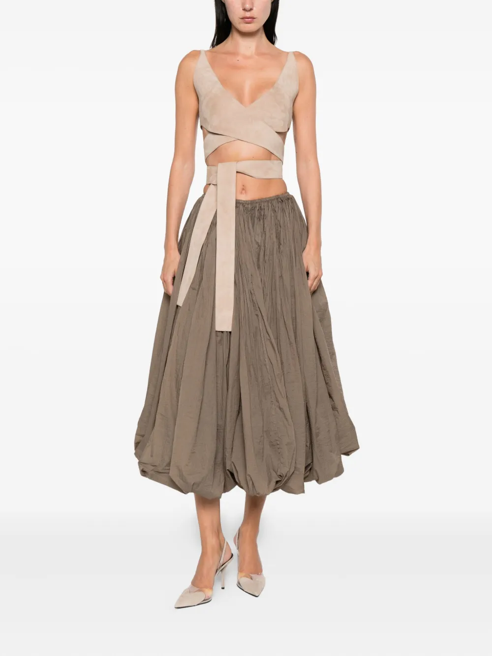 Alaïa falda fruncida con dobladillo balloon | Faldas plisadas | Image 2