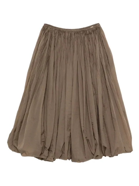 Alaïa balloon-hem gathered skirt