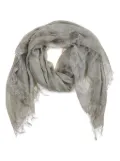 Peserico frayed scarf - Grey