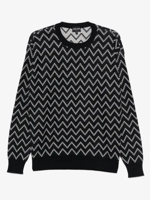 Giorgio Armani zigzag-pattern jumper