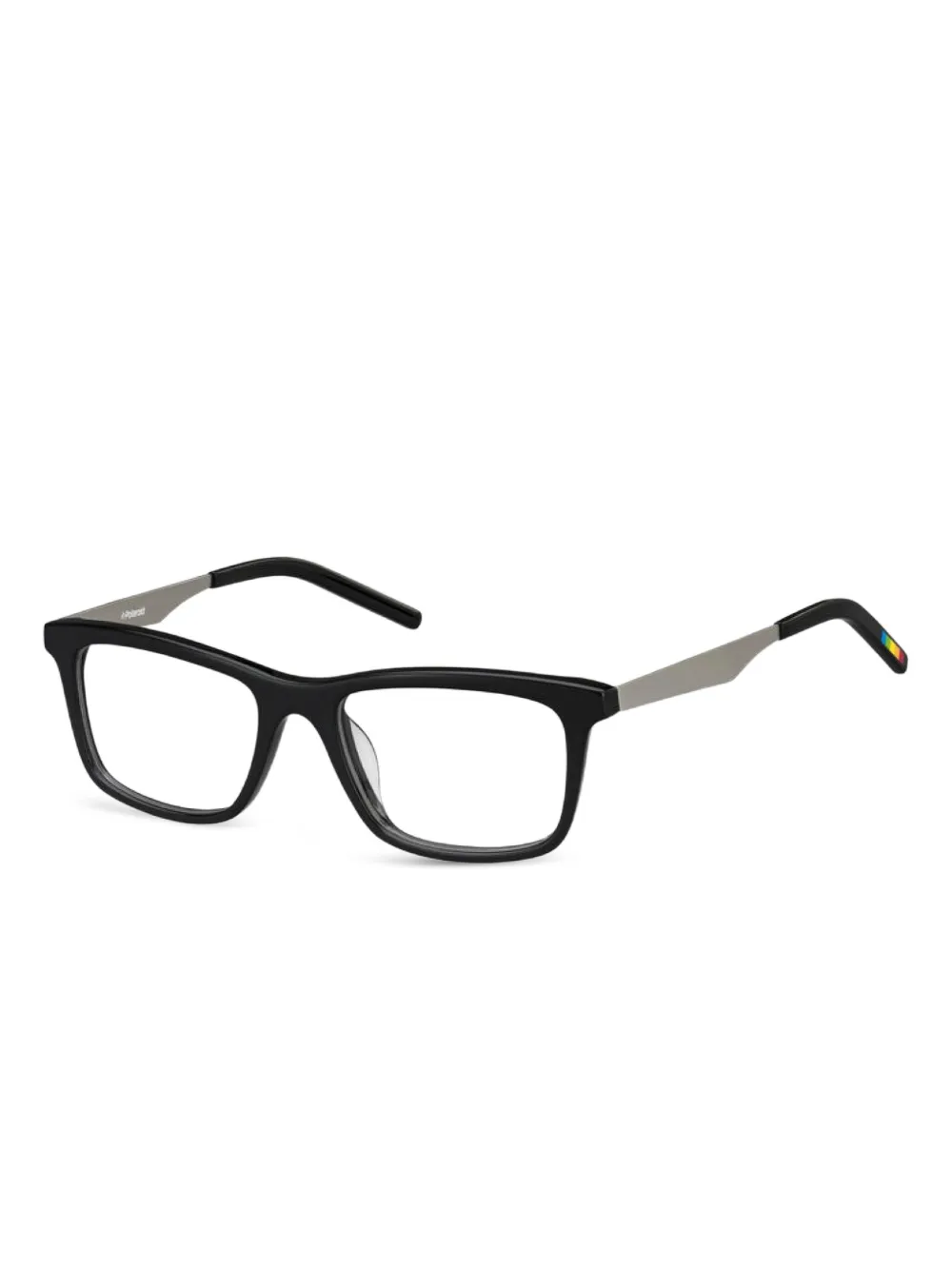 Polaroid rectangle-frame glasses | Black | Image 1