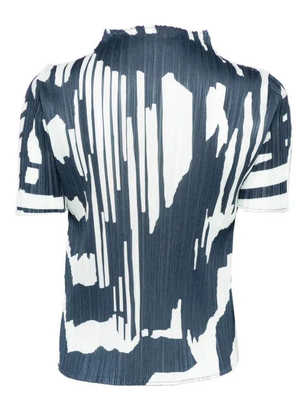 Pleats Please Issey Miyake Refraction トップ | ブルー