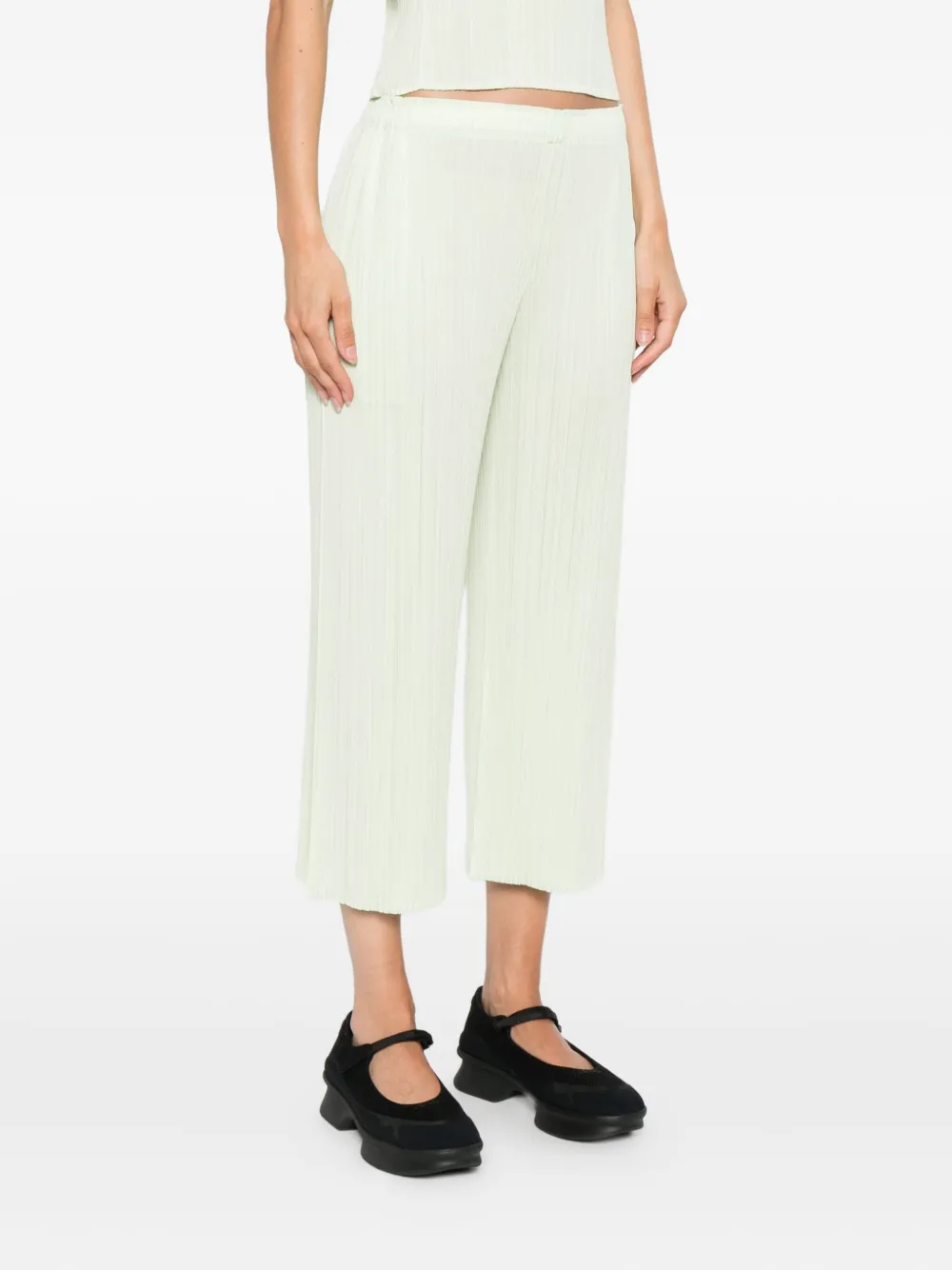 Pleats Please Issey Miyake Cropped plooibroek Groen