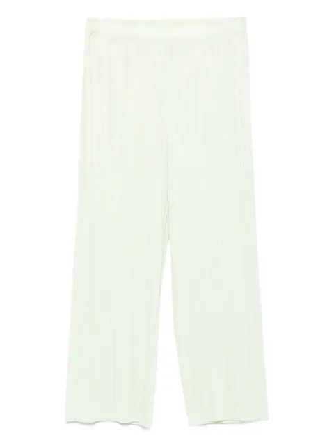 Pleats Please Issey Miyake pleated cropped trousers