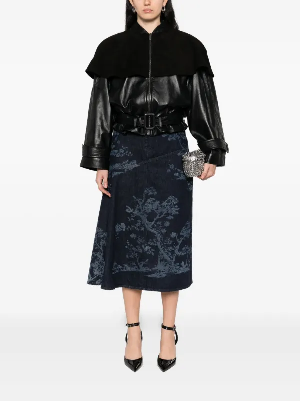 ERDEM デニムスカート | ブルー | FARFETCH JP