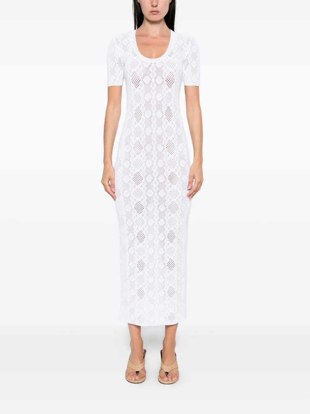 Alaïa python-lace knit dress | Day Dresses | Image 2