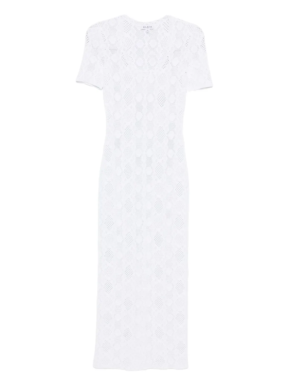 Alaïa python-lace knit dress | White | Image 1