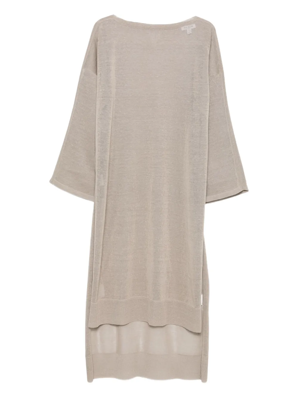 Alaïa long sleeve knitted dress | Neutrals | Image 1