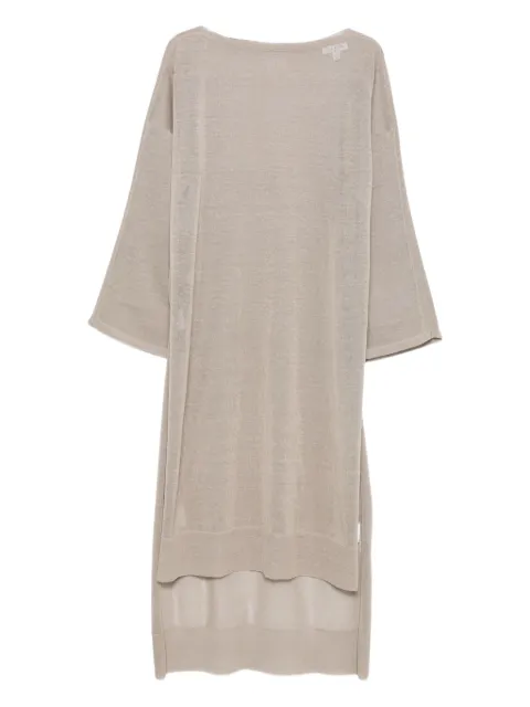 Alaïa vestido de punto de manga larga