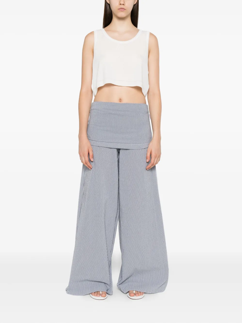 Alaïa sleeveless cropped top | Vests & Tank Tops | Image 2