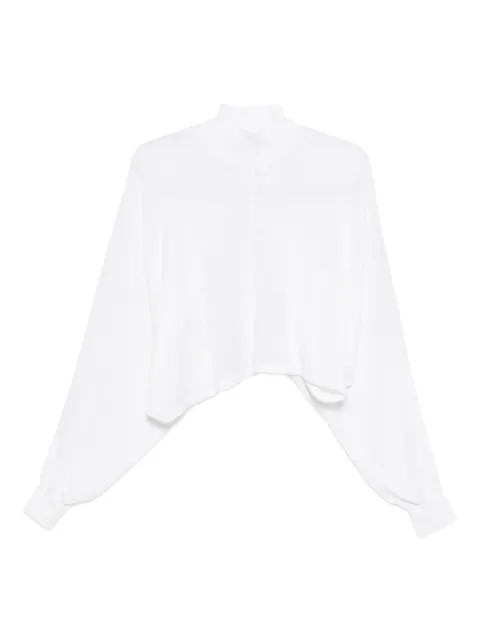 Alaïa long-sleeved cropped blouse 
