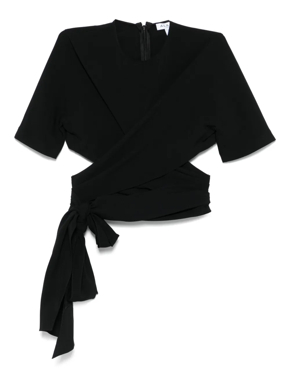 Alaïa wrap-effect cut-out top | Black | Image 1