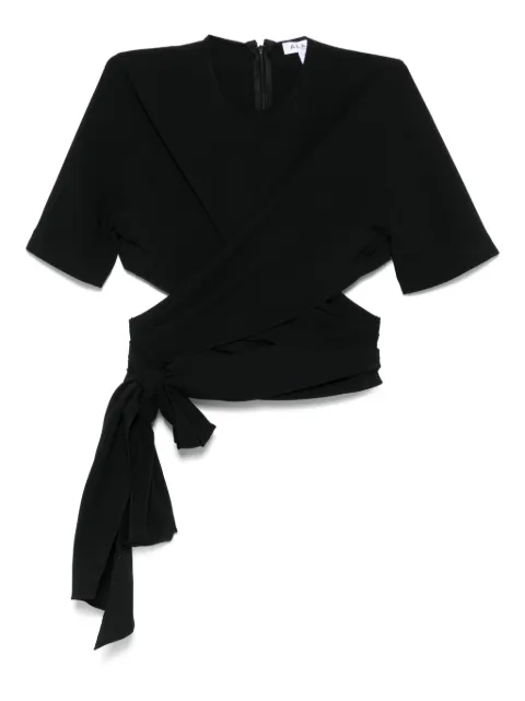 Alaïa wrap-effect cut-out top