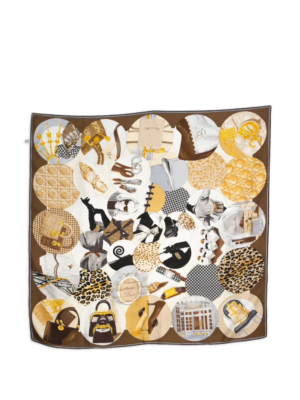 Christian Dior Pre-Owned 1990 graphic print scarf - Bruin