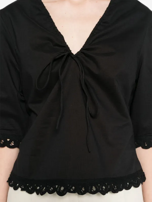 売れ筋商品|||バイマレンバーガー シャツ レディース トップス ULRIKKE - Blouse - black By Malene Birger Ulrikke Top | Black | FARFETCH