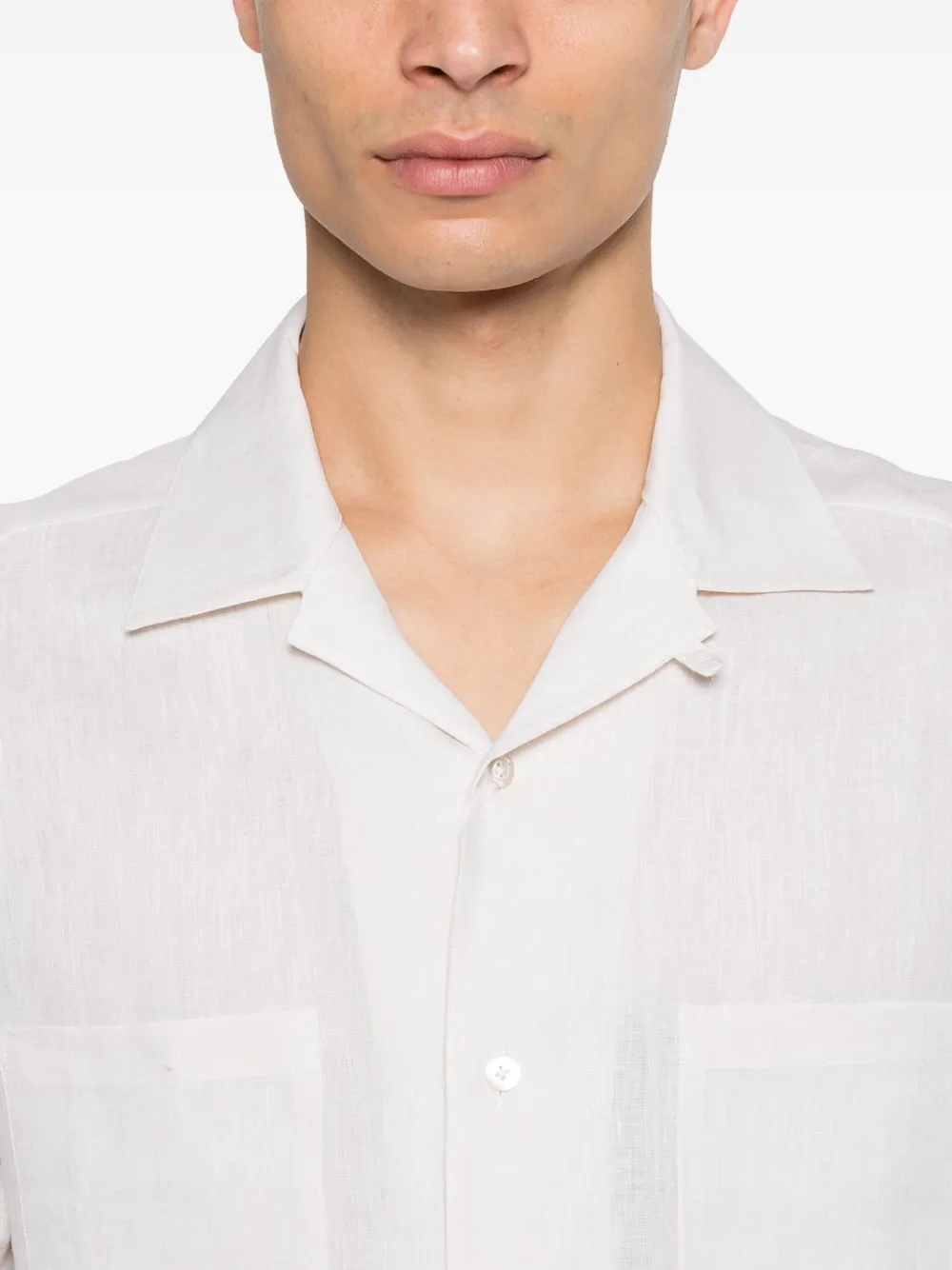 Herno Linnen overhemd Beige