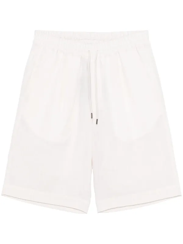 Herno Linen Shorts in Neutrals