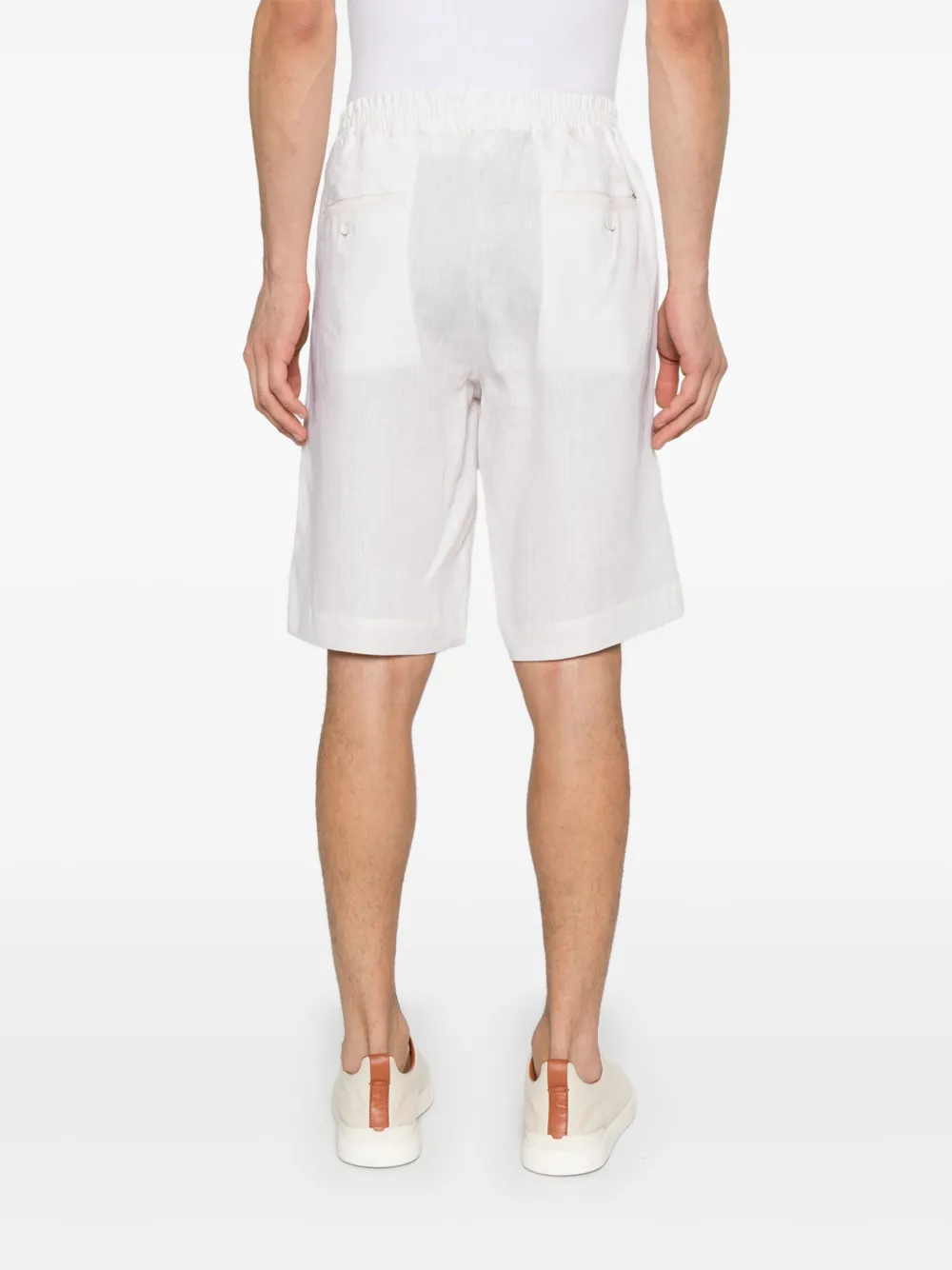 Herno Linnen shorts Beige