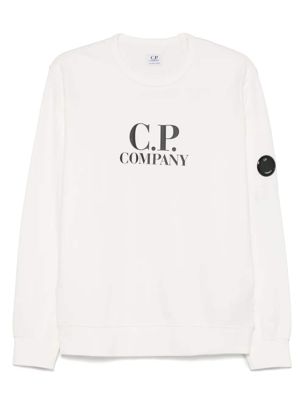 C.P. Company Kids Sweater met logoprint Wit