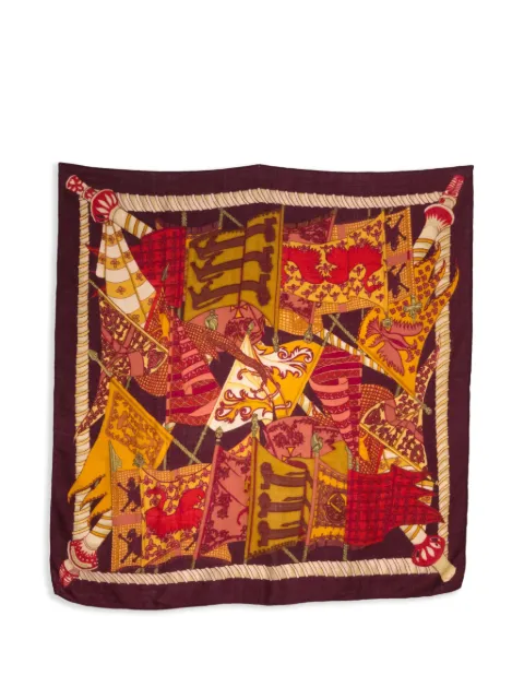 Hermès Pre-Owned 1990s Etendards Et Bannières By Annie Faivre scarf