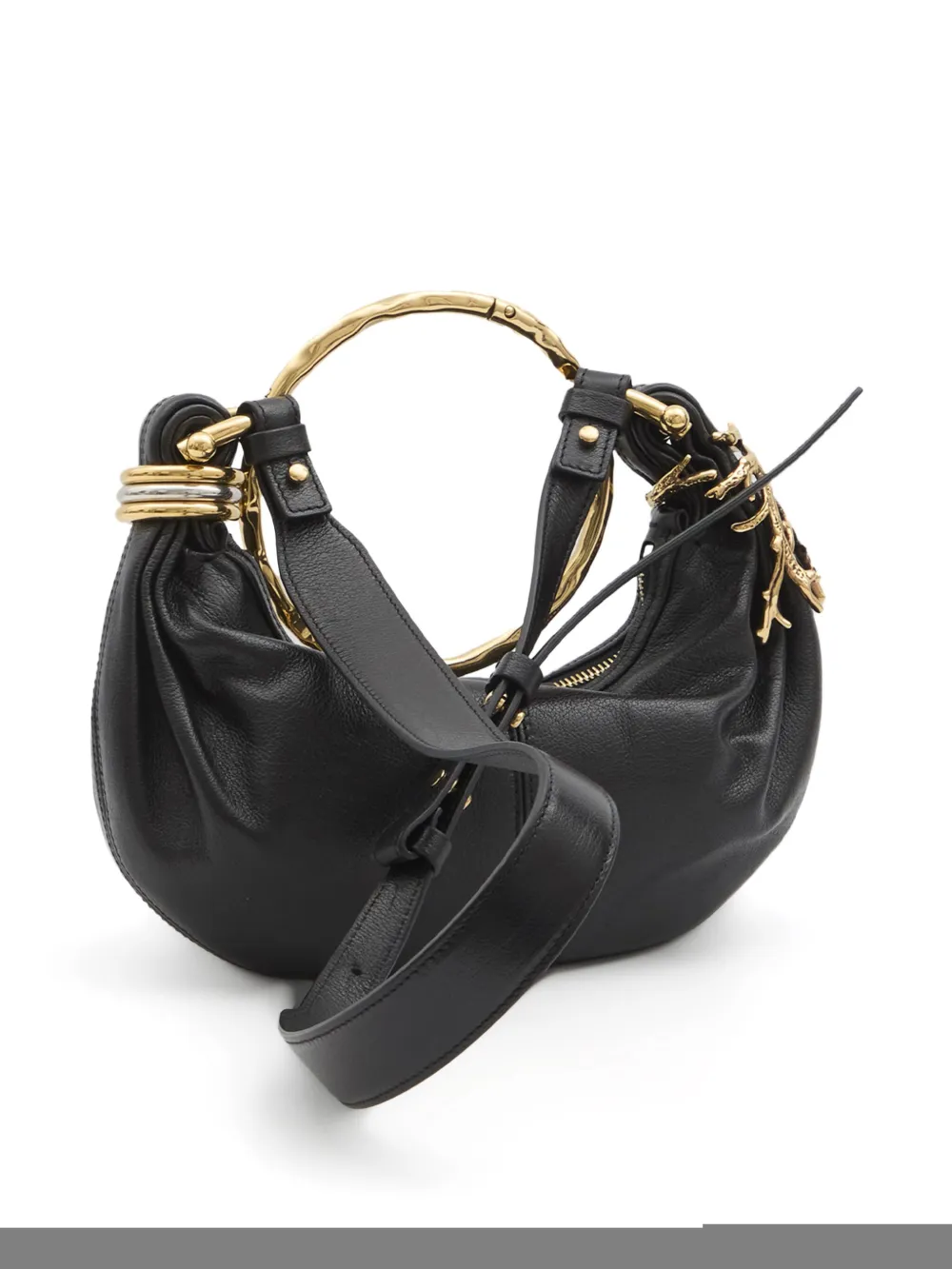 Chloé mini Bracelet Hobo bag - Zwart